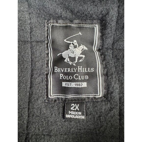 Mens Black Beverly Hills Polo Club Full-Zip Jacket 2X Polyester Expedition NWT - Picture 11 of 14
